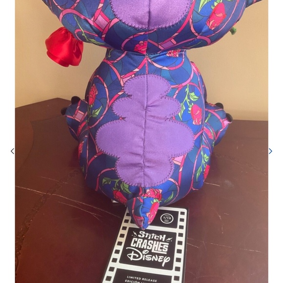 DISNEY  PARKS   STITCH CRASHES   SERIES  ‘’BEAUTY and the BEAST ‘’ PLUSH  #1 - Picture 6 of 8